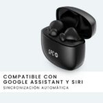 SPC Auricolari True Wireless Zion 2 Play - Autonomia 28 ore - Base di ricarica USB-C - Controllo tramite tocchi - Compatibile con assistenti vocali - Indicatori LED - Colore nero - immagine 3