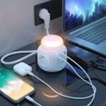 Aisens Presa multipla da tavolo multifunzione con 4 prese + 1xUSB-C 20W PD3.0 - 2xUSB-A 18W QC3.0 - Luce notturna - 1,8 m - Colore bianco - immagine 5