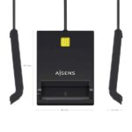 Aisens Lettore di carte intelligenti DNI - Colore nero - immagine 4
