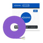 Aisens Cavo di rete RJ45LSZH Cat.6 UTP rigido AWG23 CCA (lega) - 100 m - Colore viola - immagine 3
