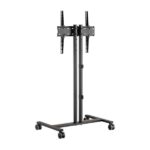 Aisens Supporto da pavimento Eco con ruote per monitor/TV 35 kg da 32-55 - Colore nero - immagine 2