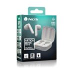 NGS Artica Move White Auricolari intrauricolari Bluetooth 5.3 TWS - Vivavoce - Assistente vocale - Autonomia fino a 7 ore - Base di ricarica - Colore bianco - immagine 5