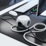 Aisens Multipresa da tavolo multifunzione con 3 prese + 2xUSB-C - 2xUSB-A - 1,4 m - Colore bianco - immagine 5