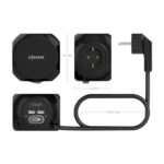 Aisens Presa multipla da tavolo multifunzione con 3 prese + 2xUSB-C - 2xUSB-A - 1,4 m - Colore nero - immagine 4