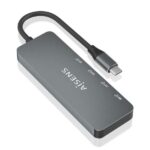 Hub USB 3.2 GEN2 10G USB-C - USB-C/M-4xUSB-C/H - 15 cm - Colore grigio - immagine 2