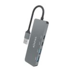 Hub USB 3.2 GEN2 10G USB-A - USB-A/M-2xUSB-C/H-2xUSB-A/H di Aisens -  15 cm - Colore grigio - immagine 3