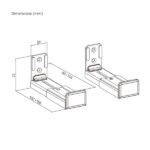 Aisens Supporto universale da parete per soundbar - Colore nero - immagine 4