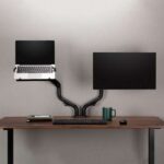 Aisens Supporto da tavolo con contrappeso girevole e inclinabile per laptop e monitor/TV 8 kg da 17-32" - Colore nero - immagine 5