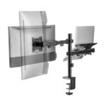 Aisens Supporto da tavolo girevole e inclinabile per laptop e monitor/TV 9 kg da 17-32" - Colore nero - immagine 2