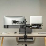 Aisens Supporto da tavolo girevole e inclinabile per laptop e monitor/TV 9 kg da 17-32" - Colore nero - immagine 5
