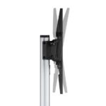 Aisens Supporto da pavimento con ruote - Vassoio porta DVD per monitor/TV 50 kg da 37-86" - Colore nero/argento - immagine 3