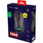 Trust GXT 923W YBAR Mouse da gioco wireless - 7200 dpi - 6 pulsanti - Colore nero - immagine 5