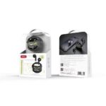 XO Auricolari Bluetooth 5.3 - fino a 4 ore di musica - Batteria auricolare 30 mAh - Batteria custodia di ricarica 300 mAh - Colore nero - immagine 3