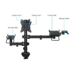 Tooq Supporto da tavolo per POS/stampante/schermi/terminale/lettore - Colore nero - immagine 2
