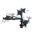 Tooq Supporto da tavolo per POS/stampante/schermi/terminale/lettore - Colore nero - immagine 3