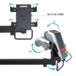 Tooq Supporto da tavolo per POS/stampante/schermi/terminale/lettore - Colore nero - immagine 5