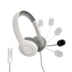 Energy Sistem Auricolari Office 3 - USB e spina da 3,5 mm - Controllo volume e silenziamento - Microfono con braccio retrattile - Colore bianco - immagine 5