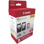 Canon PG560XL Nero + CL561XL Colore Confezione da 2 cartucce d'inchiostro originali - 50 fogli di carta fotografica - 3712C008/3712C004 - immagine 2