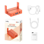 Cudy TR1200 Router da viaggio WiFi AC1200 Dual Band - 1 porta Wan 100/10 Mbps e 1 porta Lan 100/10 Mbps - 2 antenne esterne - immagine 3