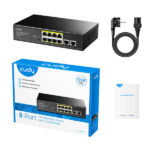 Cudy FS1010P Switch PoE+ a 8 porte 10/100M con 2 porte uplink - immagine 3