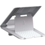 Fellowes Breyta Supporto per laptop fino a 14" - 12 regolazioni di altezza - Peso max. 4 kg - Realizzato con materiali riciclabili al 100% - Colore bianco - immagine 4