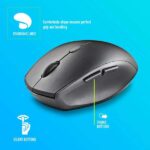Mouse wireless ergonomico NGS - 5 pulsanti - Tasti silenziosi - Rotellina di scorrimento - Connessione 2,4 Ghz - Dpi regolabili - Colore nero - immagine 3