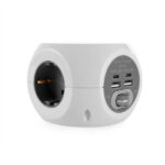 Orbegozo EN 4500 Presa 8 in 1 Ricarica Rapida Wireless - 3 Prese con messa a terra VDE - 2 USB - 2 USB-C - Cavo 1,5 m - Interruttore On/Off Ideale per i viaggi - immagine 3