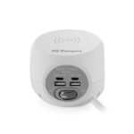 Orbegozo EN 4500 Presa 8 in 1 Ricarica Rapida Wireless - 3 Prese con messa a terra VDE - 2 USB - 2 USB-C - Cavo 1,5 m - Interruttore On/Off Ideale per i viaggi - immagine 5