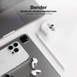 Tooq Auricolari wireless + microfono "Bender" - Colore bianco - immagine 2