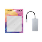 Nanocavo HUB USB-C 5 in 1 - Convertitore 3.2 GEN1 5G a 3 x USB-A 3.0 + USB-C + USB-C PD 100W - Alluminio - 15 cm - Colore grigio - immagine 3