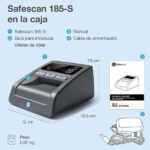 Safescan 185-S Verificatore di banconote - Verifica accurata delle banconote - Rilevamento delle contraffazioni - Verifica multidirezionale - Conteggio automatico delle banconote - immagine 5