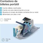Safescan 2000 Contatrice di banconote - Portatile - Funzione di somma - Cancellazione dei risultati - Doppia alimentazione - immagine 2