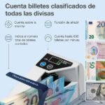 Safescan 2000 Contatrice di banconote - Portatile - Funzione di somma - Cancellazione dei risultati - Doppia alimentazione - immagine 3