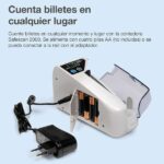 Safescan 2000 Contatrice di banconote - Portatile - Funzione di somma - Cancellazione dei risultati - Doppia alimentazione - immagine 4