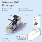 Safescan 2000 Contatrice di banconote - Portatile - Funzione di somma - Cancellazione dei risultati - Doppia alimentazione - immagine 5