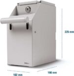 Safescan 4100 Bianca - Conservazione sicura delle banconote - Design resistente in acciaio - Accesso facile e discreto - Affidabilità e qualità garantite - immagine 3