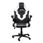 Trust GXT 703W Riye Sedia da gioco - Braccioli - Ruote in nylon - Pistone a gas classe 4 - Base in metallo - Peso massimo 140 kg - Colore nero/bianco - immagine 3
