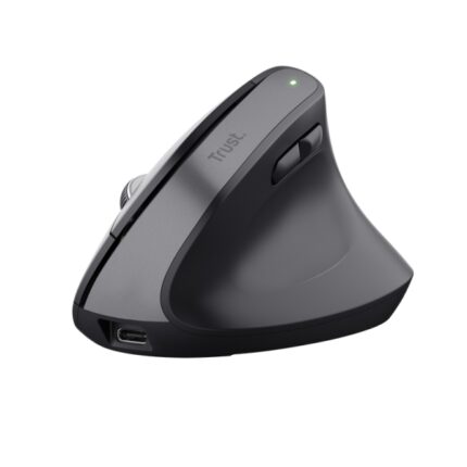 Trust Bayo+ Mouse ergonomico wireless ricaricabile - 2400 dpi - 6 pulsanti - Colore nero