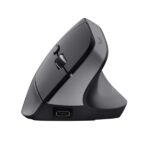 Trust Bayo+ Mouse ergonomico wireless ricaricabile - 2400 dpi - 6 pulsanti - Colore nero - immagine 3