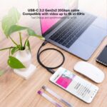 Nanocavo Cavo USB 3.2 Gen2x2 100W 4K/60Hz USB-C M/M - Lunghezza 3 m - Colore nero - immagine 4