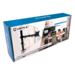 Unykach UK1421 Supporto da tavolo con braccio articolato per monitor da 10"-32" - Girevole, inclinabile ed estensibile - Gestione dei cavi - Peso massimo 10 kg - VESA 100x100 mm - immagine 4