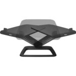 Fellowes Hana LT Rialzo per laptop fino a 19" - Sistema di sollevamento con molla a gas - Ruotabile di 45º - Gestione dei cavi - Colore nero - immagine 4