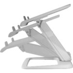 Fellowes Hana LT Sollevatore per laptop fino a 19" - Sistema di sollevamento con molla a gas - Rotante a 45º - Gestione dei cavi - Colore bianco - immagine 3