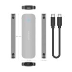 Aisens Box esterno M.2 (NGFF) ASM2-025Sl NVMe a USB3.2 GEN2 - Colore argento - immagine 4