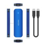 Aisens Box esterno M.2 (NGFF) ASM2-026Blu NVMe a USB3.2 GEN2 - Colore blu - immagine 4
