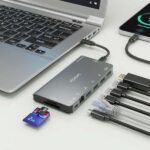 Aisens USB-C Dock 8 in 1 - USB-C a 1xHDMI - 1xRJ45 - 3xUSB-A - 1xUSB-C Dati+PD - 1xSD - 1xMicro SD - 10 cm - Colore grigio - immagine 5
