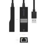 Aisens Convertitore da USB 3.0 a Ethernet Gigabit 10/100/1000 Mbps - 15 cm - Colore nero - immagine 4