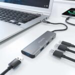 Hub USB 3.2 GEN2 10G USB-C - USB-C/M-1xUSB-C/H-3xUSB-A/H - 15 cm - Colore grigio - immagine 5