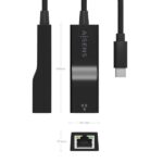 Aisens Convertitore USB3.1 GEN1 da USB-C a Ethernet Gigabit 10/100/1000 Mbps - 11 cm - Colore nero - immagine 4