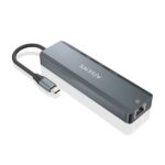 Aisens USB-C Dock 5 in 1 - USB-C a 1xHDMI - 1xRJ45 - 2xUSB - 1xpd - 15 cm - Colore grigio - immagine 3